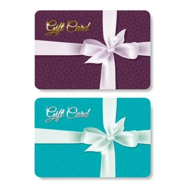 Gift Card Set Illustrazione stock