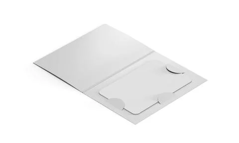 Gift card template in envelope on white background for your design. 3d render Stock Illustration