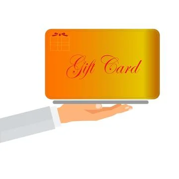 Gift card tray Stock Illustration