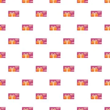 Gift card voucher pattern background for shopping promotion Stockillustratie