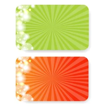 Gift cards set Stock Illustration