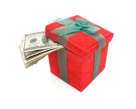 Gift Cash Foto stock