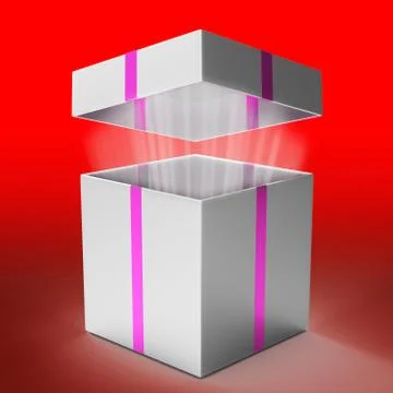 Gift celebration indicates box fun and gift-box Stock Illustration
