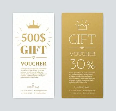 Gift certificate with gifts Stock Illustration