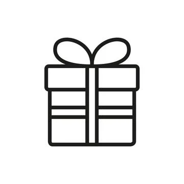 Gift commerce icon vector basic design simple and modern Stock Illustration