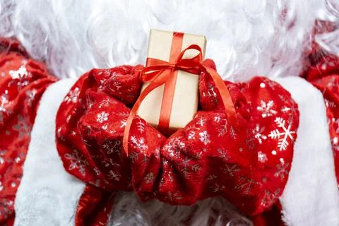 Gift concept from Santa. Stock Photos