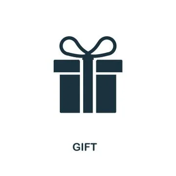 Gift creative icon. Simple element illustration. Gift concept symbol design from Stock Illustration