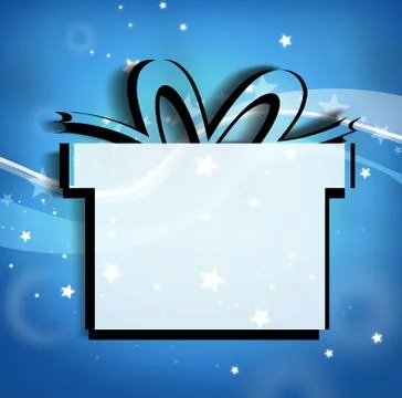 Gift creative silhouette design on background Stock Illustration