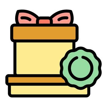 Gift deal icon vector flat Stock Illustration