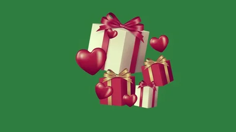 Gift Dynamic With Box - Stock Video Element Stockbeeldmateriaal 338017591