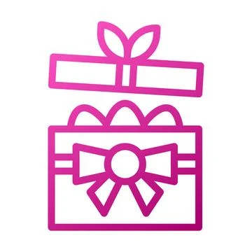 Gift egg Element gradient pink easter illustration Stock Illustration