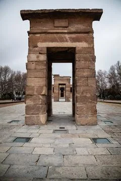 The gift from Egypt to Madrid Stock Photos