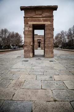 The gift from Egypt to Madrid Stock Photos