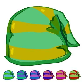 Gift elf santa hat cartoon vector graphic Stock Illustration