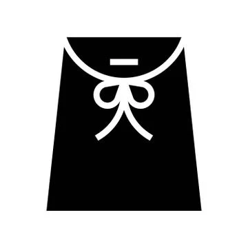 Gift envelope vector illustration, solid style icon 스톡 일러스트