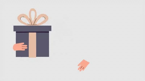 Gift Exchange. Gift exchange animation Stock Footage 327853205