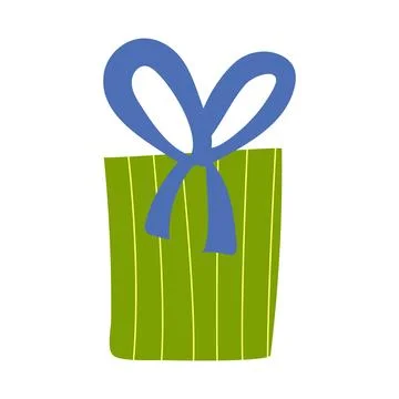 Gift, gift box with a bow Stock Illustration
