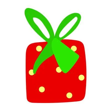 Gift, gift box with a bow Stock Illustration