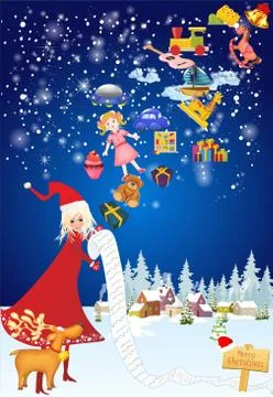 Gift giving, Stock Illustration