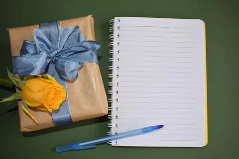 Gift from the heart to the loved one. Write a message. Stock Photos