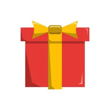 Gift icon design with white background. flat design style. vector illustration Stock Illustration