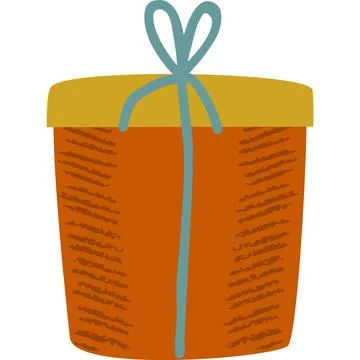 Gift icon, isolated vector present on holiday Stock Illustration