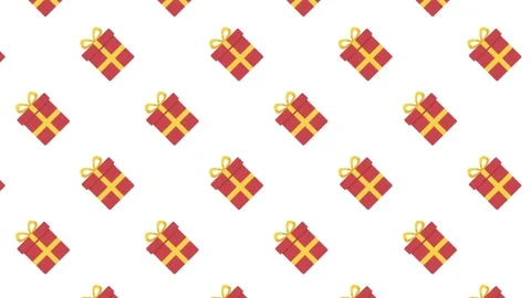 Gift icon repeat animation Stock Footage 327555322