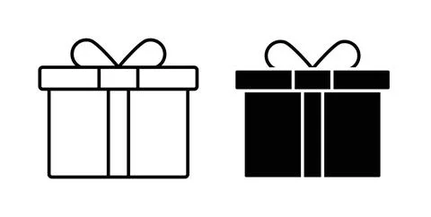 Gift icon symbol. Flat Vector illustration Stock Illustration