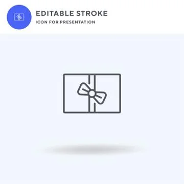 Gift icon vector, filled flat sign, solid pictogram isolated on white, logo イラスト素材