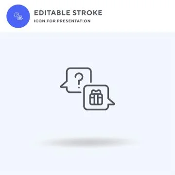 Gift icon vector, filled flat sign, solid pictogram isolated on white, logo Stock Illustration