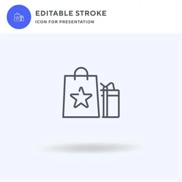 Gift icon vector, filled flat sign, solid pictogram isolated on white, logo Stock Illustration