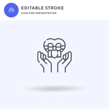 Gift icon vector, filled flat sign, solid pictogram isolated on white, logo Stock Illustration