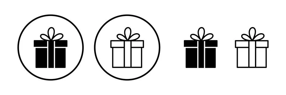 Gift icon vector. gift box icon. birthday gift Stock Illustration