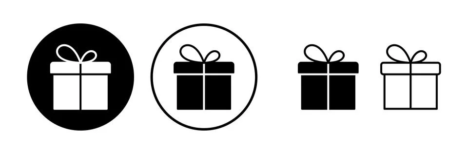 Gift icon vector. gift box icon. birthday gift Stock Illustration