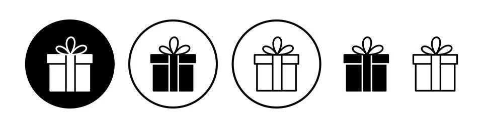 Gift icon vector. gift box icon. birthday gift Stock Illustration