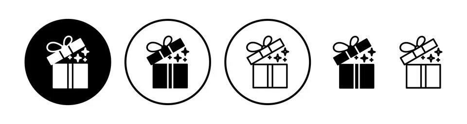 Gift icon vector. gift box icon. birthday gift Stock Illustration