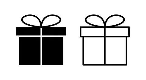 Gift icon vector. gift box icon. birthday gift Stock Illustration