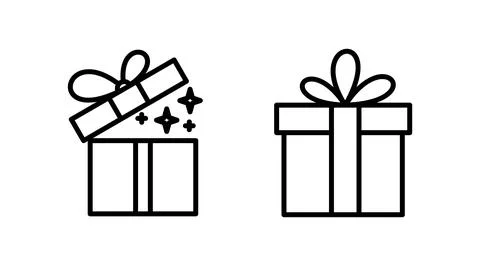 Gift icon vector. gift box icon. birthday gift Ilustração Stock