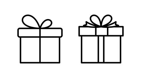 Gift icon vector. gift box icon. birthday gift Ilustração Stock