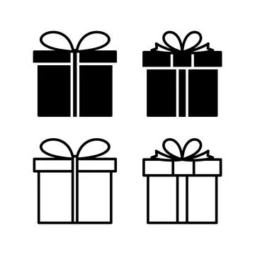 Gift icon vector. gift box icon. birthday gift Ilustração Stock