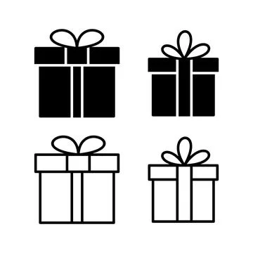Gift icon vector. gift box icon. birthday gift Ilustração Stock