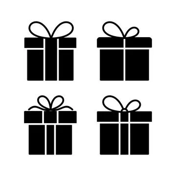 Gift icon vector. gift box icon. birthday gift イラスト素材