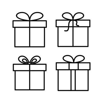 Gift icon vector. gift box icon. birthday gift Ilustração Stock
