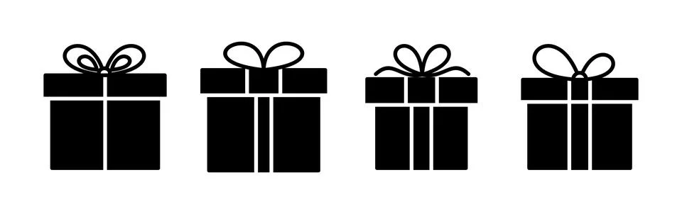 Gift icon vector. gift box icon. birthday gift Ilustração Stock