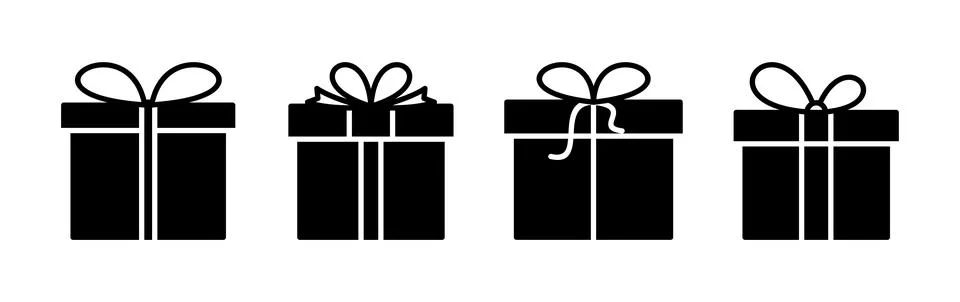 Gift icon vector. gift box icon. birthday gift イラスト素材