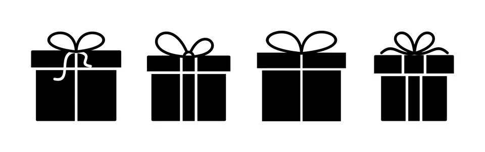 Gift icon vector. gift box icon. birthday gift イラスト素材
