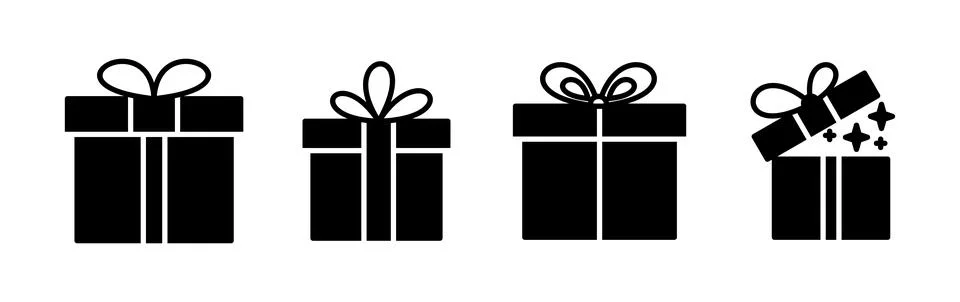Gift icon vector. gift box icon. birthday gift Stock Illustration