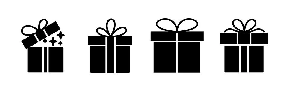 Gift icon vector. gift box icon. birthday gift Ilustração Stock