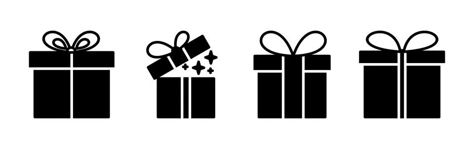 Gift icon vector. gift box icon. birthday gift Ilustração Stock
