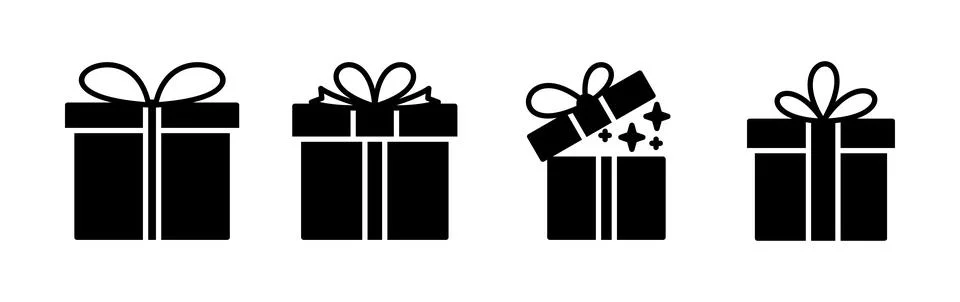 Gift icon vector. gift box icon. birthday gift Ilustração Stock